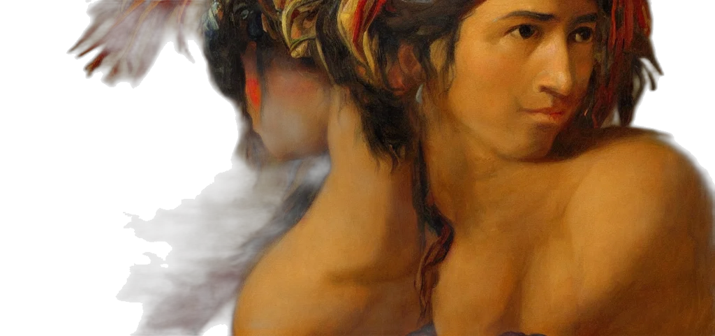 face, oil painting, photorealistic, watercolor, fire, beautiful, women, jibaro transparent PNG cut-out