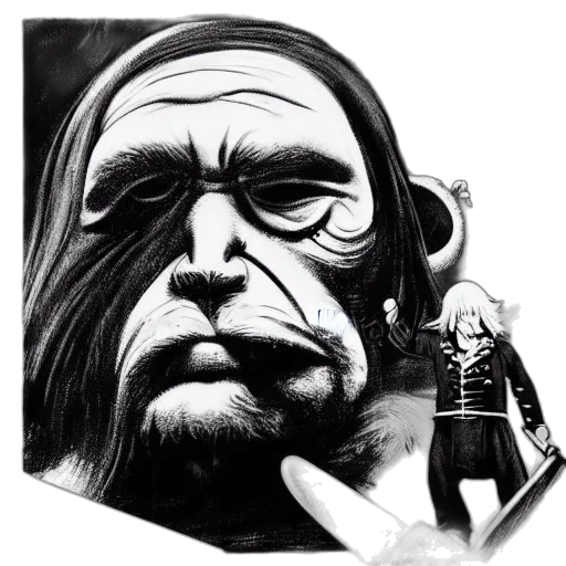 mask, face, comic book art, concept art, photorealistic, norwegian, troll, blacksmith transparent PNG cut-out
