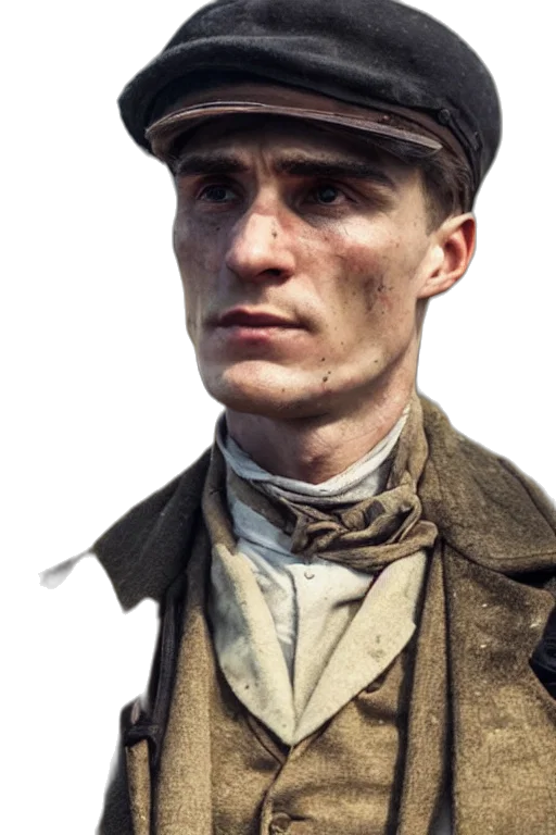 hat, face, staff, jacket transparent PNG cut-out