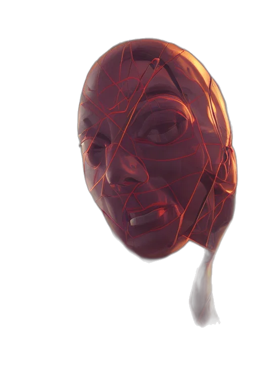 mask, face, robot, creature transparent PNG cut-out