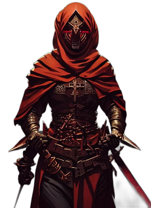 mask, sword, weapon, staff, concept art, fantasy art, comic book art, pixel art transparent PNG cut-out