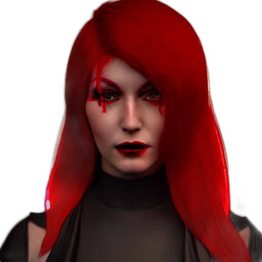 staff, face, cyberpunk, 3d render transparent PNG cut-out