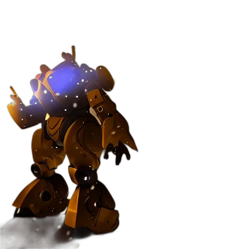 robot, concept art, 3d render, fantasy art transparent PNG cut-out