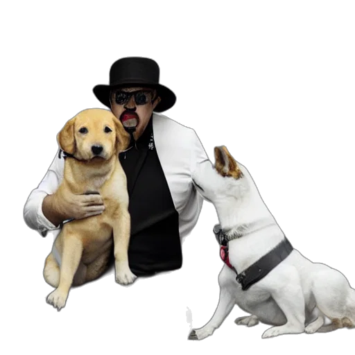 animal, hat, staff, concept art, photorealistic, dog, mafia, leader transparent PNG cut-out
