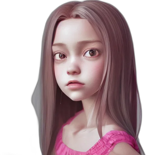 face, dress, hair, robot transparent PNG cut-out
