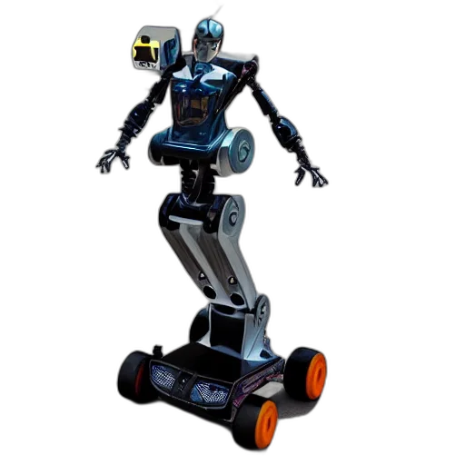 robot, concept art, 3d render, tony, hawk, pro transparent PNG cut-out