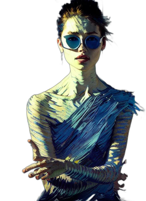 dress, jewelry, staff, jacket, photorealistic, concept art, fantasy art, comic book art transparent PNG cut-out