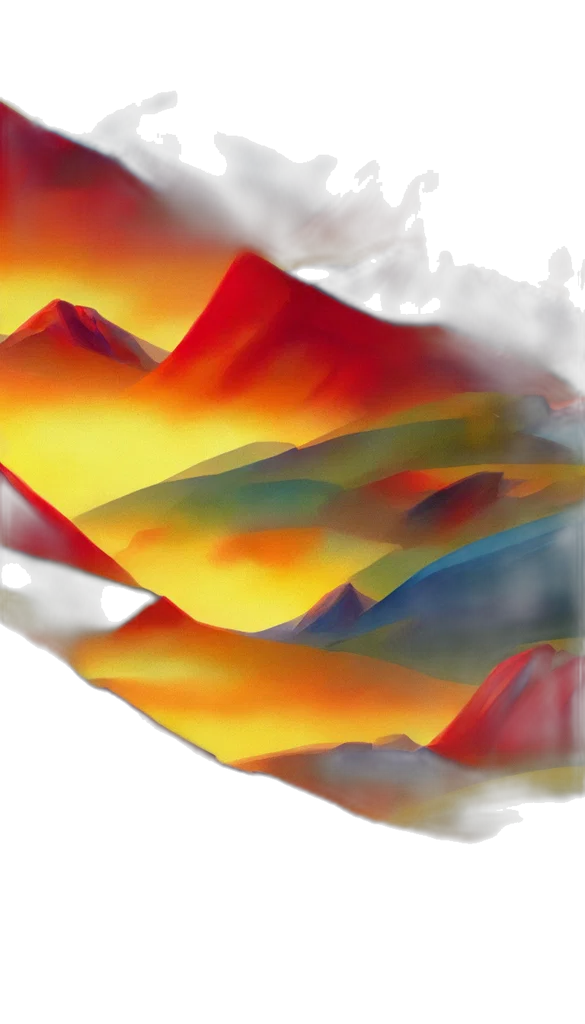 oil painting, photorealistic, watercolor, concept art, fog, fire, sunset, outer space transparent PNG cut-out