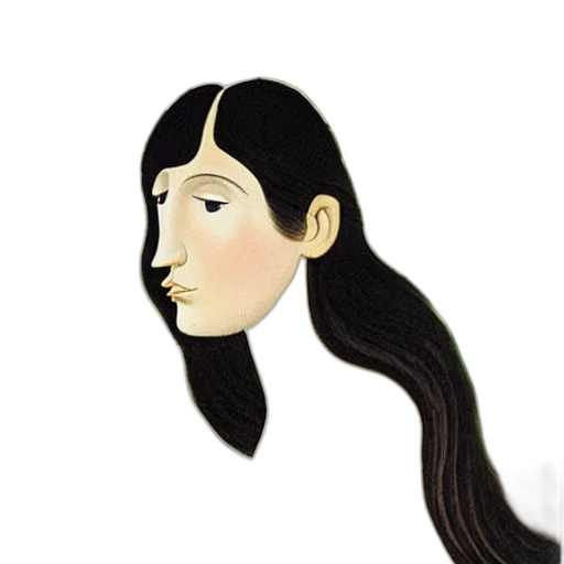 mask, face, hair, jewelry, cartoon, concept art, watercolor, oil painting transparent PNG cut-out