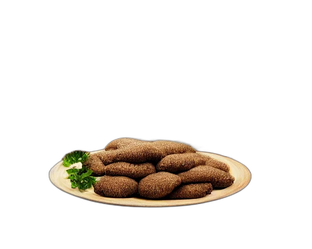 food, animal, hat, shoes, photorealistic, 3d render, earth tones, photo transparent PNG cut-out