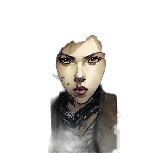 face, mask, staff, creature, photorealistic, fantasy art, concept art, watercolor transparent PNG cut-out