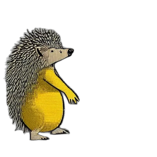 animal, creature, hair, concept art, 3d render, cartoon, hedgehog, who transparent PNG cut-out