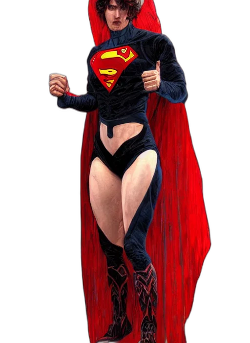 comic book art, concept art, fantasy art, 3d render, portrait, crossfit, superman, futuristic transparent PNG cut-out