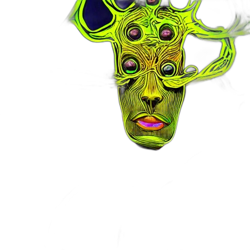 mask, face, crown, creature, 3d render, concept art, fantasy art, photorealistic transparent PNG cut-out