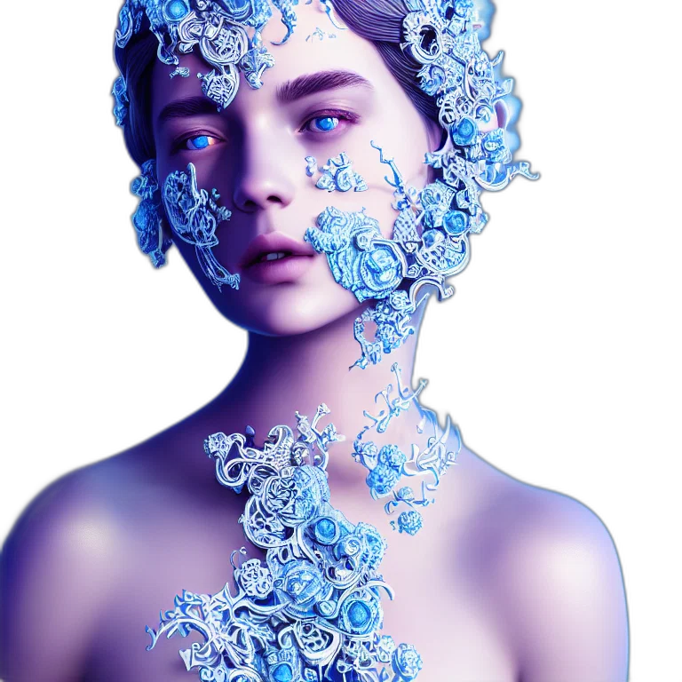 mask, face, crown, jewelry, photorealistic, 3d render, fantasy art, concept art transparent PNG cut-out