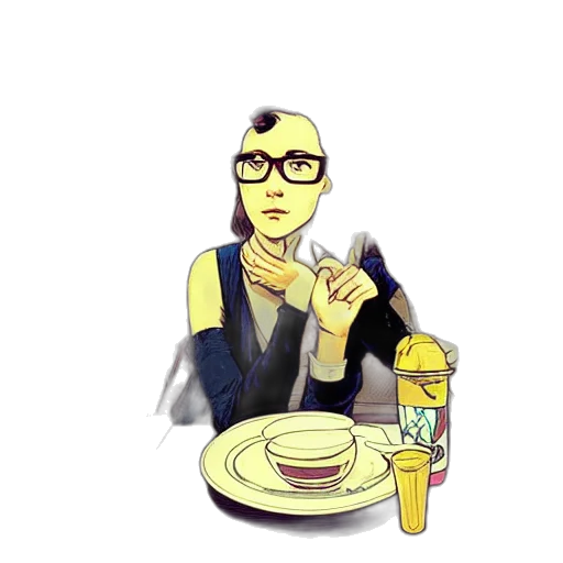 food, cartoon, pixel art, concept art transparent PNG cut-out