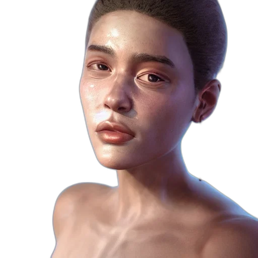 face, mask, creature, hair transparent PNG cut-out