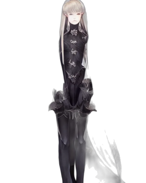 dress, staff, creature, weapon transparent PNG cut-out