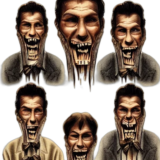 face, mask, comic book art, concept art, photorealistic, 3d render, movie, poster transparent PNG cut-out