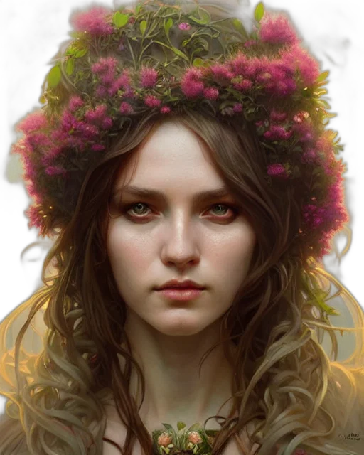 crown, face, flower, hat transparent PNG cut-out