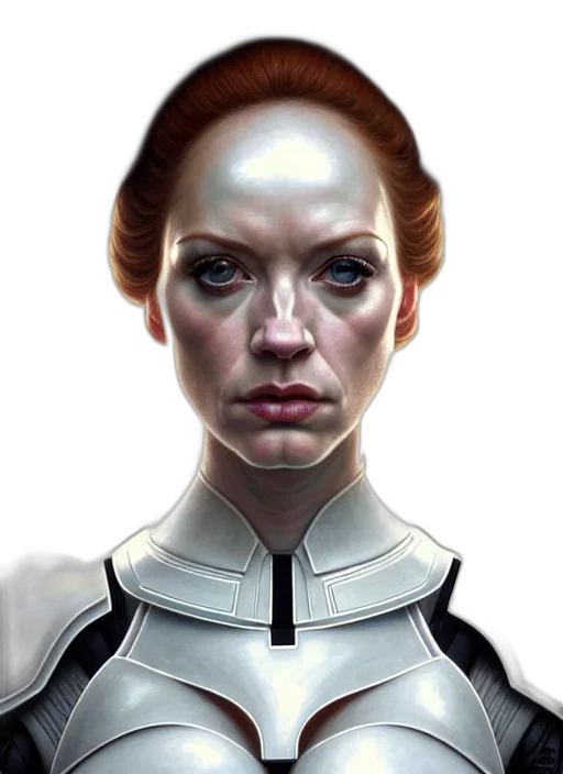 face, robot, concept art, photorealistic, comic book art, fantasy art, outer space, symmetrical transparent PNG cut-out
