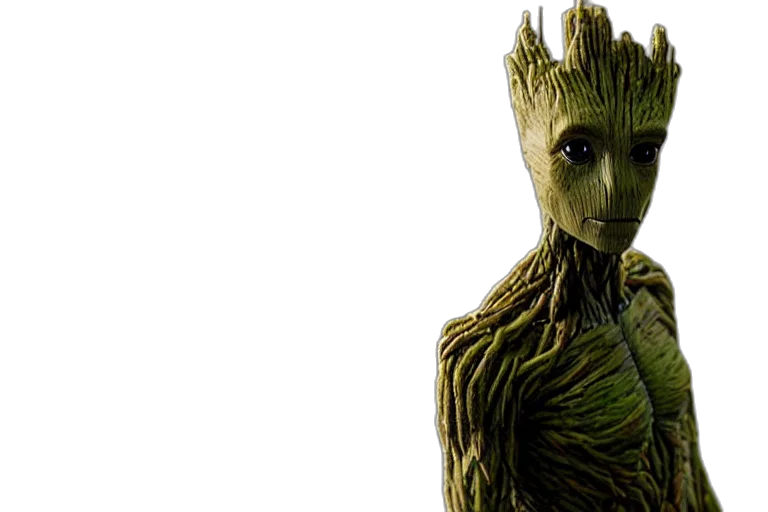 creature, 3d render, concept art, taxidermist, groot, ender, printer, focus transparent PNG cut-out