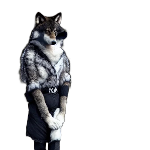 jacket, animal, staff, creature transparent PNG cut-out