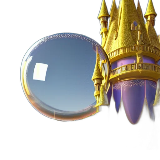 crown, jewelry, sword, staff, 3d render, concept art, vaporwave, fantasy art transparent PNG cut-out