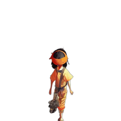 staff, dress, robot, weapon transparent PNG cut-out