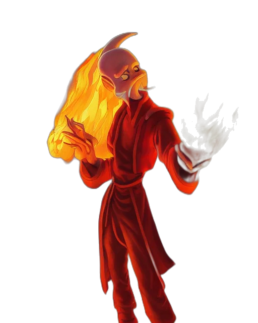staff, jacket, mask, concept art, fantasy art, pixel art, comic book art, fire transparent PNG cut-out