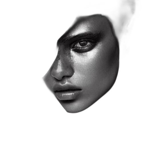 face, mask, crown, hair transparent PNG cut-out
