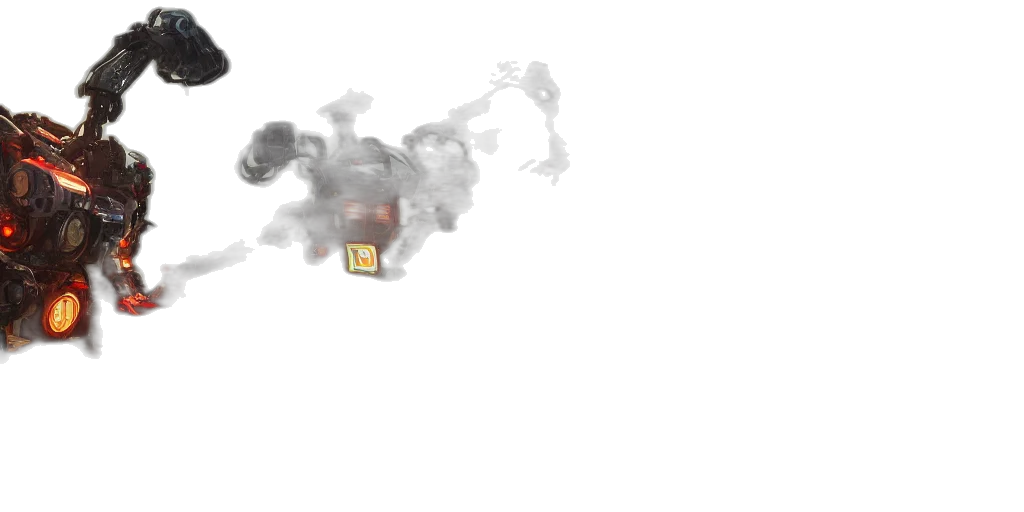 robot, dragon, weapon, mask transparent PNG cut-out