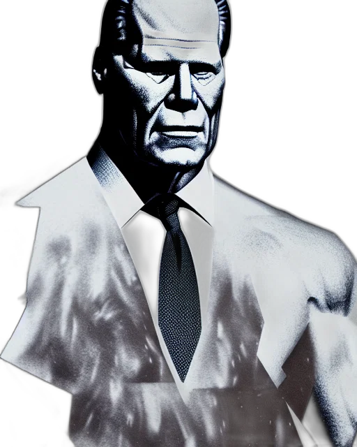 jacket, face, mask, staff, comic book art, concept art, 3d render, photorealistic transparent PNG cut-out