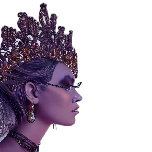 crown, jewelry, mask, concept art transparent PNG cut-out