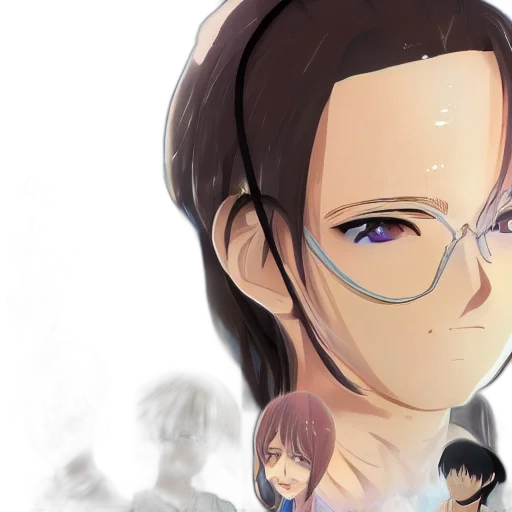 face, anime, concept art, cartoon transparent PNG cut-out