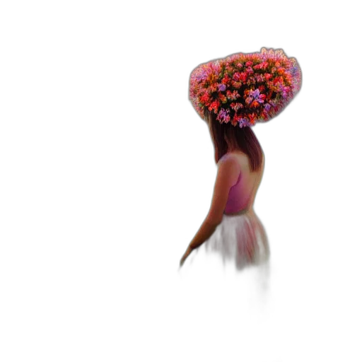 flower, hat, crown, hair transparent PNG cut-out