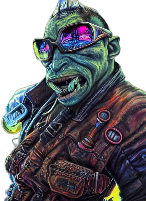 mask, creature, face, jacket, comic book art, concept art, cyberpunk, fantasy art transparent PNG cut-out