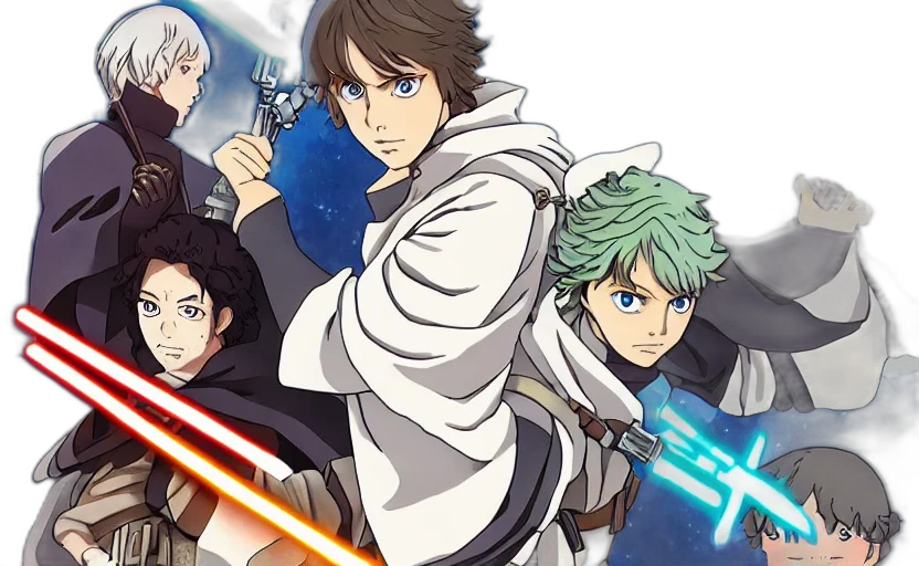 anime, luke, skywalker, demon transparent PNG cut-out
