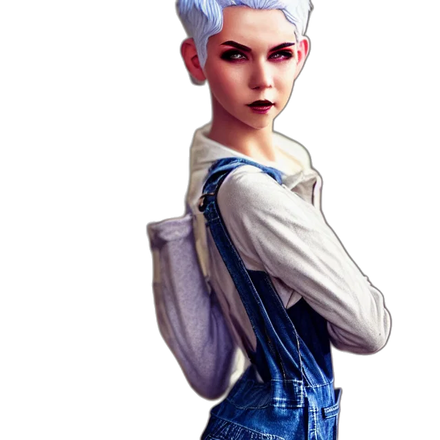 face, robot, jacket, staff, concept art, fantasy art, photorealistic, comic book art transparent PNG cut-out