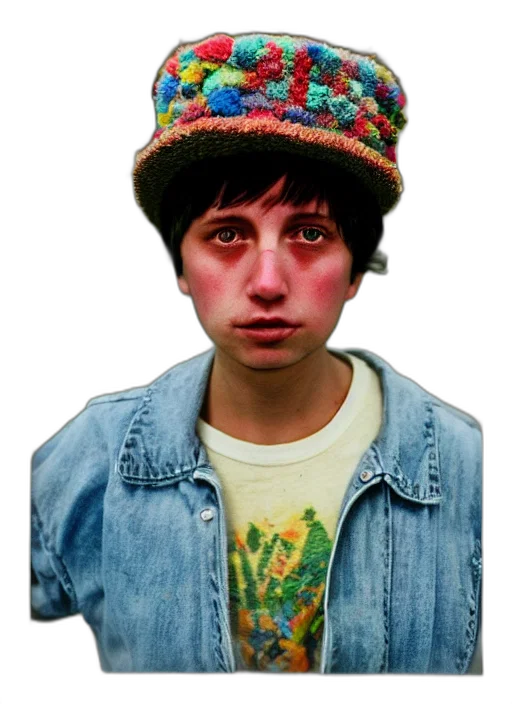 hat, jacket, face, creature, photorealistic, concept art, 3d render, watercolor transparent PNG cut-out