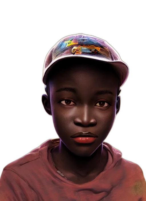 face, hat, animal, mask, photorealistic, concept art, 3d render, fantasy art transparent PNG cut-out
