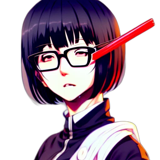 staff, weapon, face, jacket transparent PNG cut-out