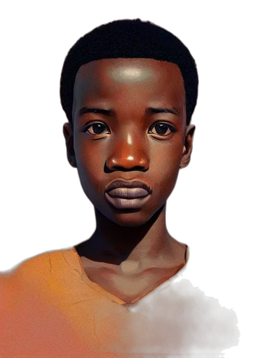 face, photorealistic, oil painting, concept art, cartoon, colourful, upper, half transparent PNG cut-out