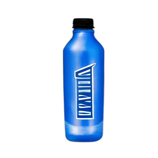 bottle, 3d render, electric, blue, gatorade transparent PNG cut-out
