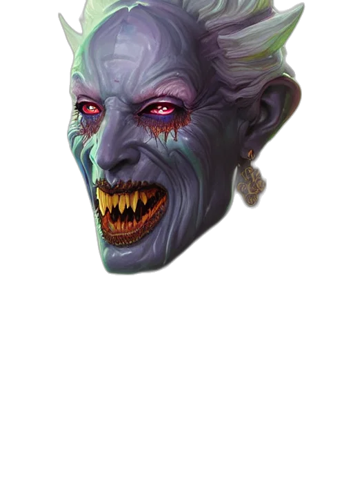 face, mask, creature, staff, concept art, fantasy art, photorealistic, pixel art transparent PNG cut-out