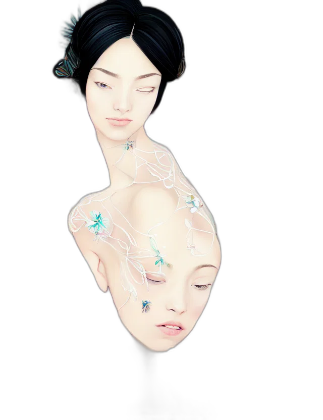 mask, face, dress, crown, photorealistic, concept art, 3d render, oil painting transparent PNG cut-out