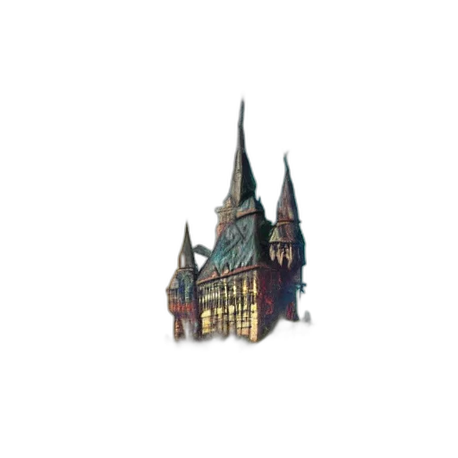 building, crown, staff, dragon, concept art, 3d render, pixel art, fantasy art transparent PNG cut-out