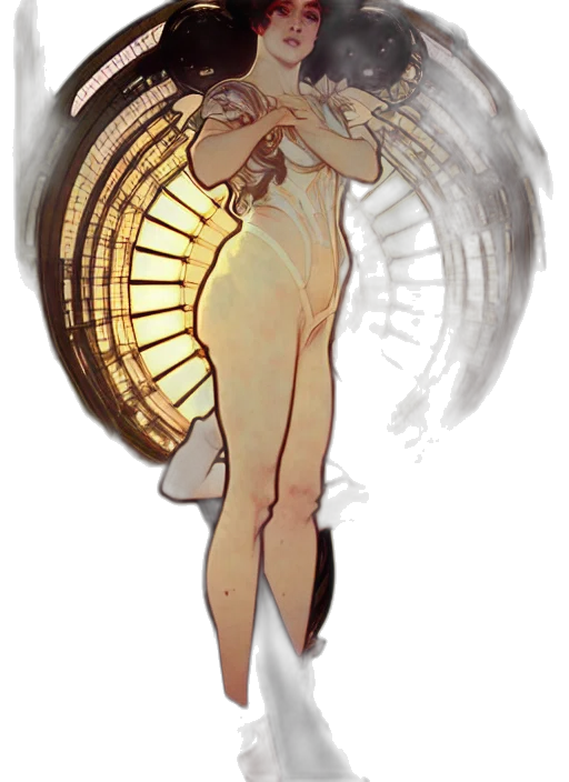 dress, staff, concept art, fantasy art transparent PNG cut-out