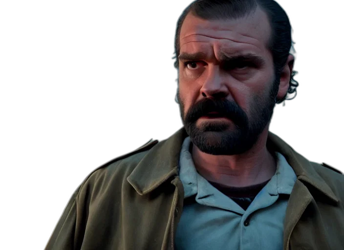 jacket, face, photorealistic, concept art, comic book art, 3d render, film, still transparent PNG cut-out