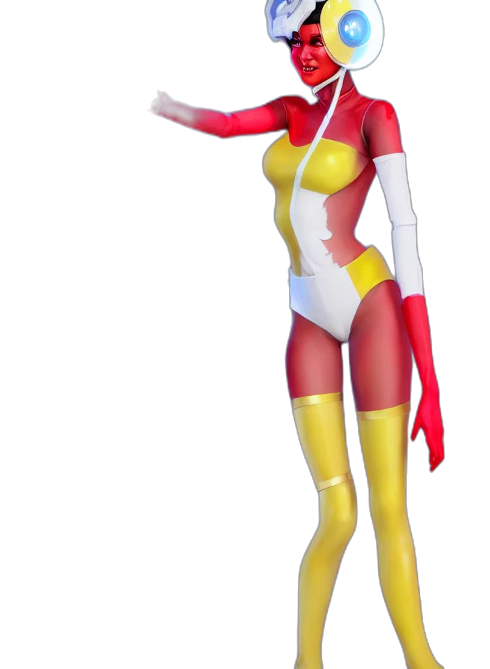 dress, staff, 3d render, concept art transparent PNG cut-out